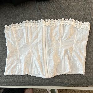 Vintage white corset